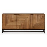 Marckeric Niska komoda od masivnog manga u prirodnoj boji 170x79 cm Nereida – | shoptok.hr