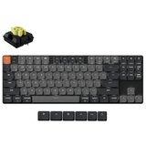 KEYCHRON K1 QMK Brezžična mehanska tipkovnica (različica 6) / Bela LED / Nizkoprofilni 2.0 mehanski / Banana, (5000120103) Cene