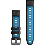 Garmin QuickFit 22 remen za sat, silikon crne prozračne plave boje | shoptok.hr