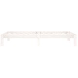  Okvir za krevet od masivne borovine bijeli 100 x 200 cm | shoptok.hr