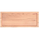  Kupaonska radna ploča svjetlosmeđa 100x40x(2-4) cm masivno drvo | shoptok.hr