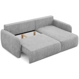 Makamii Svijetlo siva sklopiva/s prostorom za odlaganje kutna garnitura od šenila (s desnim kutom/s ležaljkom) Lilo – | shoptok.hr