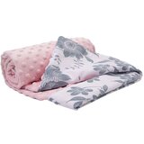 Medi Partners Blanket 75x100 cotton + minky – Berry + light pink Minky Cene
