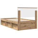  Krevetna konstrukcija Umjetnička hrastovina 90 x 190 cm | shoptok.hr