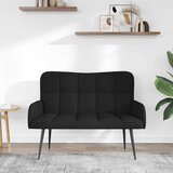 SOFA za dvije osobe Crna 115 x 61 x 87 cm Tkanina | Eponuda.com