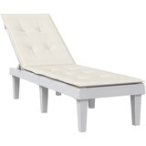 vidaXL Blazina za ležalnik melanž krem (75+105)x50x3 cm blago | Shoptok.si