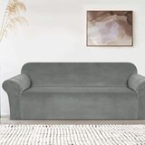 Rastegljiva navlaka Velvet -trosed 185-230cm siva Cene