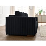 Bobochic Paris Crna sklopiva/s prostorom za odlaganje sofa od samta 244 cm Chelsea – | shoptok.hr