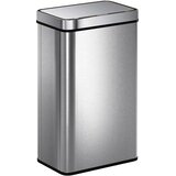 HOMCOM senzorski koš za smeti nerjaveče jeklo 39D x 27Š x 66V cm srebrno, (5000241914) | Shoptok.si