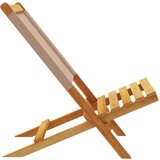  Sklopive vrtne stolice 6 kom smeđesivi od tkanine i drva | shoptok.hr