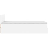  Okvir kreveta s madracem čisto bijela 100x200cm umjetna koža | shoptok.hr
