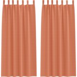 vidaXL Zavjese za zamračivanje 2 pcs Terakota 245 x 140 cm Poliester | shoptok.hr