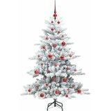  Umjetno božićno drvce s nogom Bijelo 150 cm PVC i čelik | shoptok.hr
