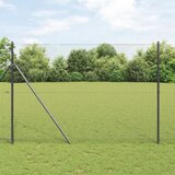 vidaXL zavarena žičana ograda s 7 postova siva 1.4x50 m čelik Cijene