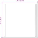  LED kupaonsko ogledalo s ogledalom *Transparent*an 60 x 60 cm | shoptok.hr
