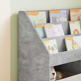  Polica za knjige za djecu Betonski sivi 72,5 x 29,5 x 69 cm | shoptok.hr
