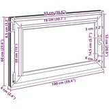  Kletno okno "RISOR" 100x60 cm vrtljivo-nagibno DIN levo antracitno | Shoptok.si