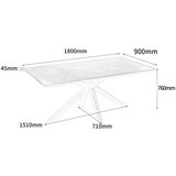 MID.YOU JEDILNA MIZA, črna, temno siva | Shoptok.si