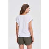 Marisse White Short-Sleeved Blouse | ePonuda.com