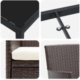 vidaXL set od 5 vrtnih stolica za objedovanje smeđi poli rattan | shoptok.hr