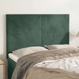  Posteljno vzglavje 4 kosa temno zelen 72x5x78/88 cm žamet, (20953383) | Shoptok.si