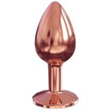 Dorcel Diamond Plug S - aluminijasti analni dildo - majhen (rožnato zlato) Cene