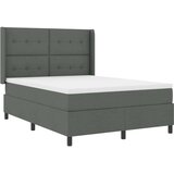 Box spring krevet Tamno siva 140 x 200 cm tkanina | shoptok.hr