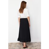 Trendyol Black Woven Wrapped Ruffle Skirt | Eponuda.ba