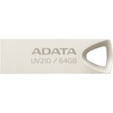  USB Memory stick Adata UFD 64GB UV210 Metal Golden 64 GB, USB, Brzina čitanja 90 MB/s, Brzina pisanja 40 MB/s, AUV210-64G-RGD USB 2.0 | Eponuda.ba