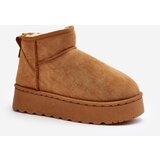Kesi Women's platform snow boots insulated with Camel Xamella fur | Shoptok.si