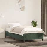 Maison Chic Posteljni okvir - Enojna postelja - Postelja za odrasle brez vzmetnice temno zelen 90x190 cm žamet-J8006, (21761803) | Shoptok.si