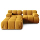 Micadoni Home rumena žametna kotna sedežna garnitura (levi kot) bellis – | Shoptok.si