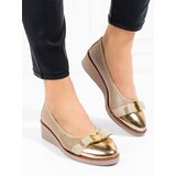 W. POTOCKI Women&#039;s pumps Potocki openwork gold cene