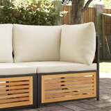  Kutna vrtna sofa s jastucima od masivnog drva bagrema | shoptok.hr