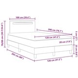 vidaXL Postelja z vzmetnico Črna 120x200 cm iz umetnega usnja | Shoptok.si
