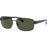 Ray-ban RB3687 002/31 L (61) Črna/Zelena Cene