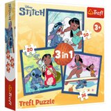 TREF LINE Puzzle 3 u 1 – Lilo & Stitch | Eponuda.com
