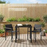  Set vanjskog namještaja 3 pcs Crna i antracit 80 x 80 x 73 cm Cene