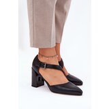 VINCEZA Leather Heels With Buckle | ePonuda.com