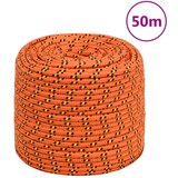 vidaXL Brodski konop narančasti 10 mm 50 m od polipropilena | shoptok.hr