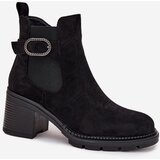 Boto Insulated women's ankle boots with a decorative buckle black Melara | Shoptok.si