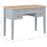  Pisaći stol sivi 109,5 x 45 x 77,5 cm drveni | shoptok.hr