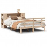  s regalom za knjige bez madraca 135x190 cm od borovine | shoptok.hr
