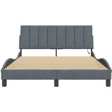  Okvir kreveta s LED-om bez madraca Hanko tamnosivi 140 x 200 cm baršunasti | shoptok.hr