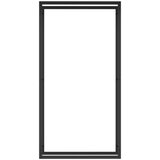 vidaXL stojalo za drva mat črno 80x28x154 cm jeklo | Shoptok.si