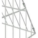 Kavez za zečeve Srebrno 215 x 100 x 85 cm Cinkani čelik | shoptok.hr