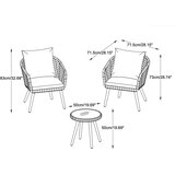 Unique Furniture Svetlo siva vrtna garnitura Bistro – | Shoptok.si