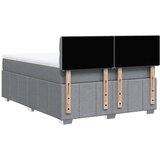  Krevet box spring s madracem svjetlosiva 160x200 cm tkanina | shoptok.hr