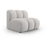 Micadoni Home svetlo siv modul za sedežno garnituro (sredinski modul) lupine | Shoptok.si