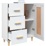  Komoda bela 69,5x34x90 cm konstruiran les, (20653919) | Shoptok.si